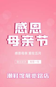 服饰鞋帽抢购单品抢购母亲节活动配图海报