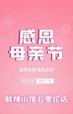 火锅抢购单品抢购母亲节活动配图海报