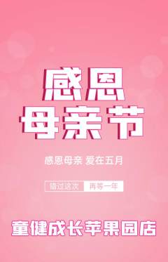 少儿体育抢购单品抢购母亲节活动配图海报