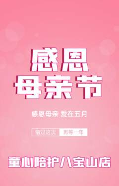 晚托班抢购单品抢购母亲节活动配图海报