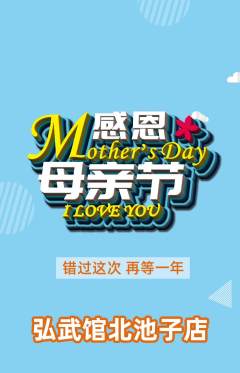 跆拳道抢购多单品抢购母亲节活动配图海报
