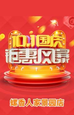 螺蛳粉抢购多单品抢购国庆节活动配图海报