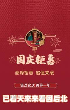 羽毛球馆抢购自选套组抢购国庆节活动配图海报