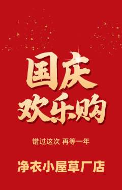洗衣洗鞋抢购单品抢购国庆节活动配图海报