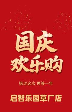 早教抢购自选套组抢购国庆节活动配图海报