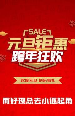 羽毛球馆抢购多单品抢购元旦活动配图海报