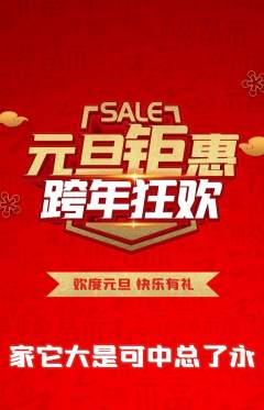 羽毛球馆抢购套组抢购元旦活动配图海报