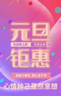 羽毛球馆抢购多单品抢购元旦活动配图海报