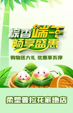 普拉提抢购套组抢购端午节活动配图海报