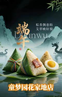 儿童乐园抢购多单品抢购端午节活动配图海报