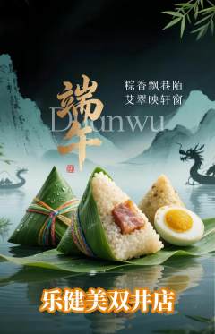 健身馆抢购单品抢购端午节活动配图海报