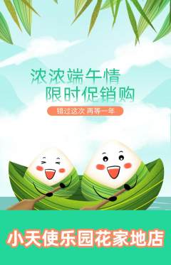 儿童乐园抢购单品抢购端午节活动配图海报