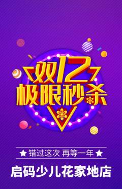 少儿编程抢购套组抢购双12活动配图海报