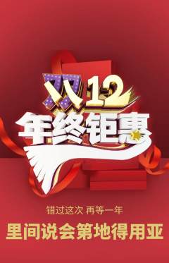 羽毛球馆抢购套组抢购双12活动配图海报