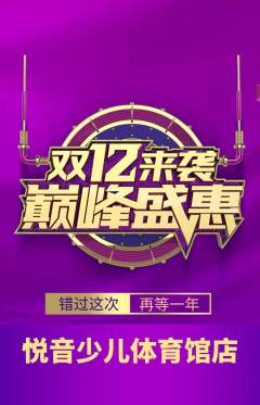 少儿乐器抢购多单品抢购双12活动配图海报