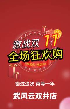 跆拳道抢购多单品抢购双11活动配图海报