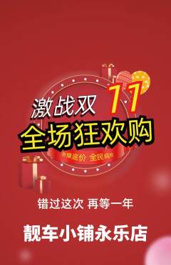 洗车抢购自选套组抢购双11活动配图海报