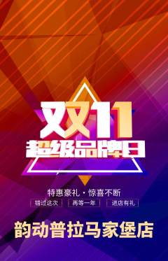 普拉提抢购多单品抢购双11活动配图海报