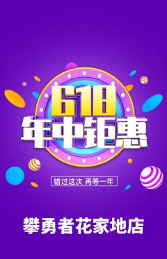 攀岩抢购套组抢购年中大促活动配图海报