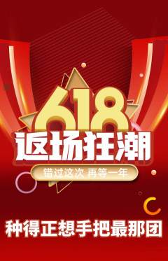 羽毛球馆抢购单品抢购618活动配图海报
