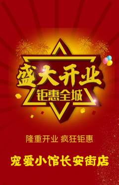 宠物店抢购多单品抢购新店开业活动配图海报