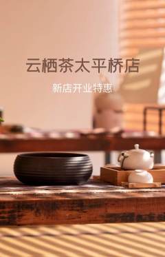 茶馆抢购单品抢购新店开业活动配图海报