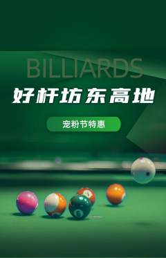 台球馆抢购自选套组抢购宠粉节活动配图海报