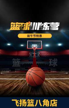 篮球馆抢购多单品抢购端午节活动配图海报
