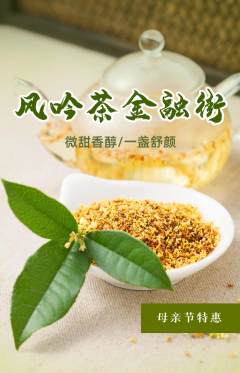 茶馆抢购满血版母亲节活动配图海报