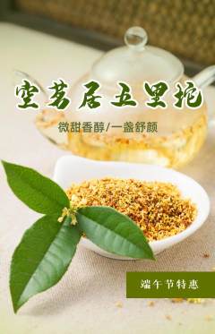 茶馆抢购多单品抢购端午节活动配图海报